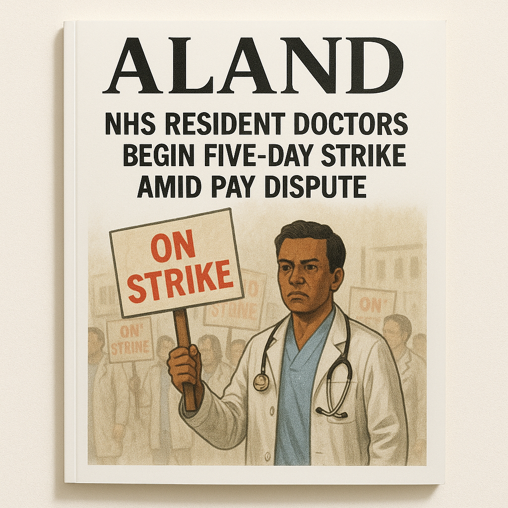  ALAND Magazine Cover – NHS Resident Doctors Begin Five-Day Strike Amid Pay Dispute